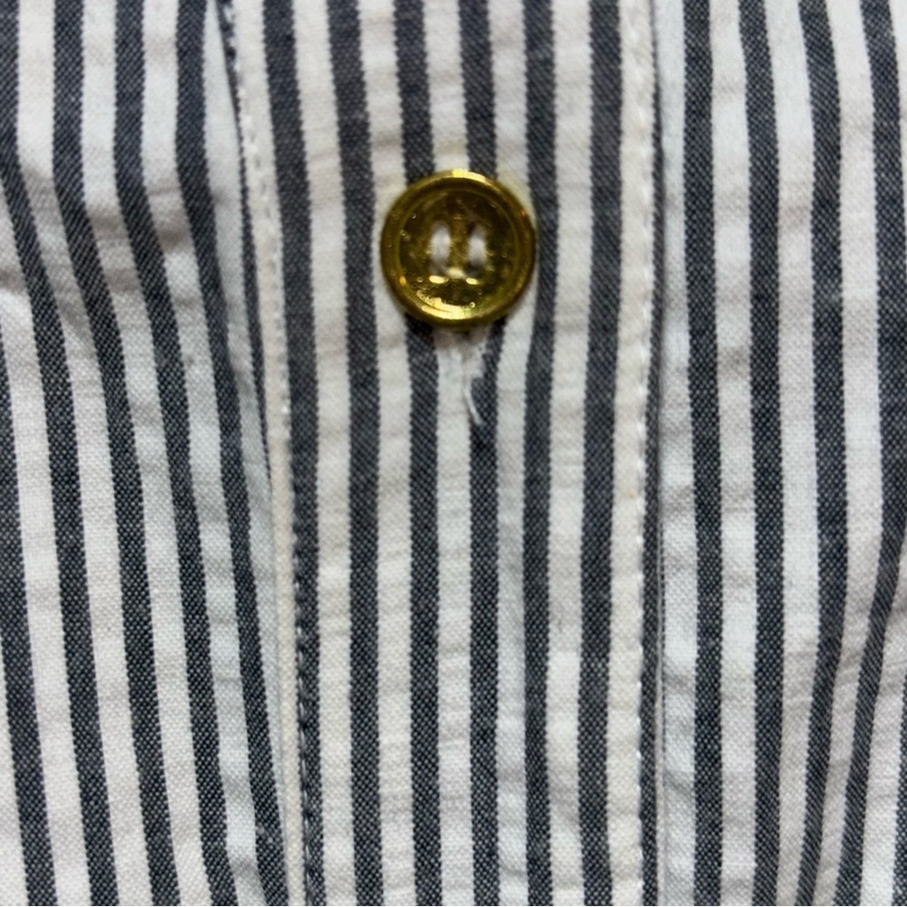 JONES & CO Jones New York Nautical Pleated Sleeveless Stripe Shirt Dress Size 12 - Picture 9 of 11